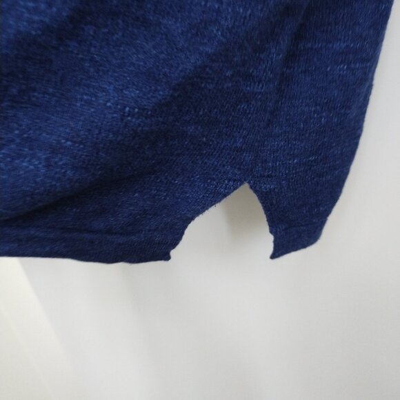 Navy/white Mens J Crew 100% cotton long sleeve - Picture 4 of 5